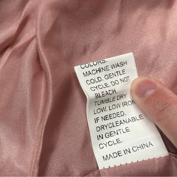 3/$25 Shein Curve Women's Blush Pink Corduroy Zip Hooded Jacket Size 1X Casual - Picture 13 of 16